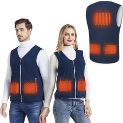 Heated Vest Jacket Powered by USB Port,Polar Fleece - XXL - Battery Not Included