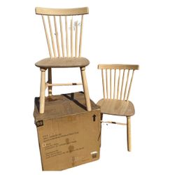 *NEW* Set Of 4 Unfinished  Windsor Back Chairs 