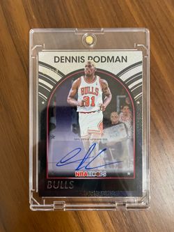 Dennis Rodman Auto /10 Basketball Card