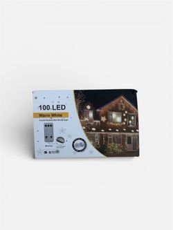 100 LED Warm White Crystal Bubble LED with wireless remote control