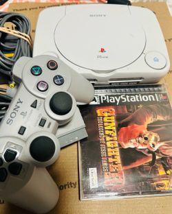 Sony PS One Console with Controller and Game