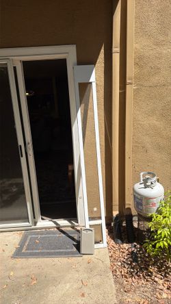 PetSafe Sliding Glass Pet Door - No-Cut DIY Install Doggy Door for Renters - Up to 15 lbs - White