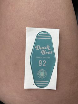 Dutch Bros Surfboard Sticker Rare