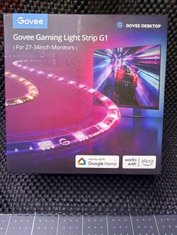 Govee Gaming Light Strip G1 RGBIC Smart LED Backlight for 27”-34” Monitors – New