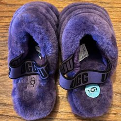 New Purple UGG Plush Soft Sandal Sippers Size 6