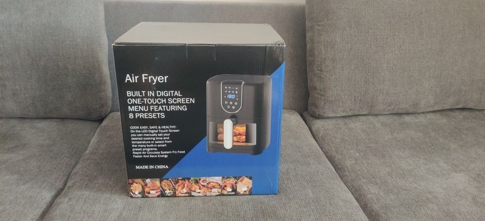 1300W Air Frying Oven With Touch Control Panel, Preheat, Quick Control