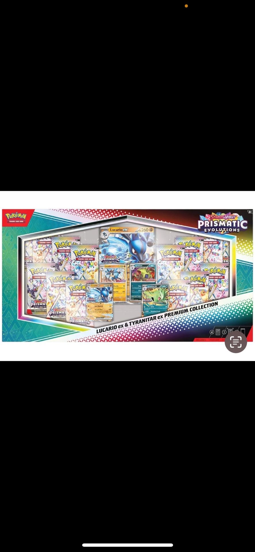Pokemon TCG Lucario and Tyranator Prismatic Evolutions Premium Collection Box NEGOTIABLE!!