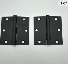 26 black matte door hinges 3.5