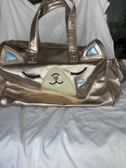 Metallic kitty Duffle bag