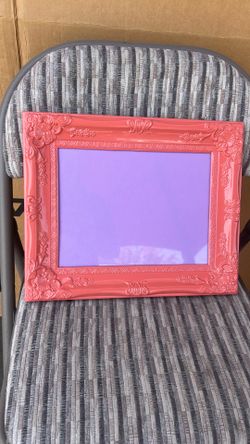Coral plastic frame from Etsy