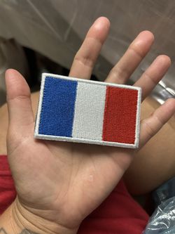 France Flag Patch - Hook & Loop Backing - French Français