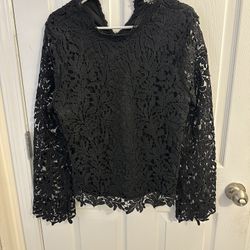 Long Sleeved Lace Blouse 