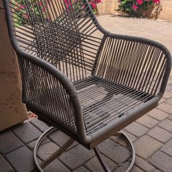 2 Outdoor swivel patio chairs $150 OBO