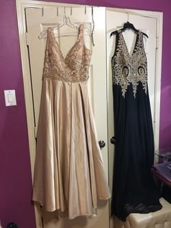 Champagne & gold dress