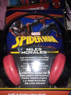 Spider Man . MILE MORALES HEAD SETS. ONLY 10DLLS
