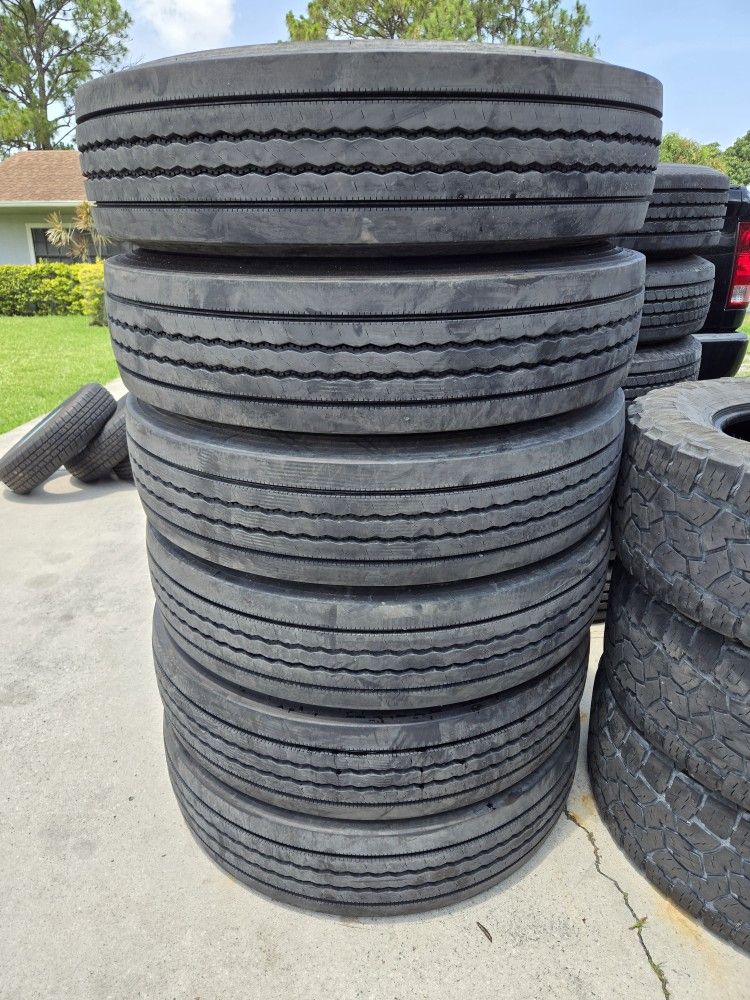 (6) 265/75r22.5 Toyo Tires 265 75 22.5 Motorhome R.V.