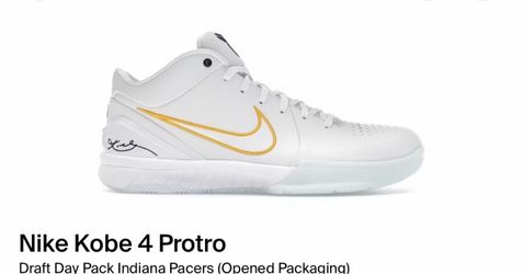 Brand new Kobe 4 “Pacers”