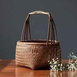 Japanese Ikebana Basket, Vintage