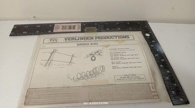 Verlinden Productions Barbed Wire Photo-Etch Scale Model Accessory Kit 51