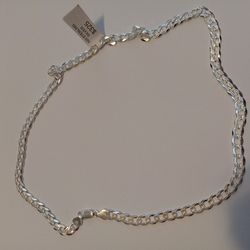 22" Sterling Silver Italian Bracelet