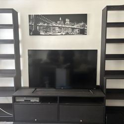 Large Wooden Entertainment Center