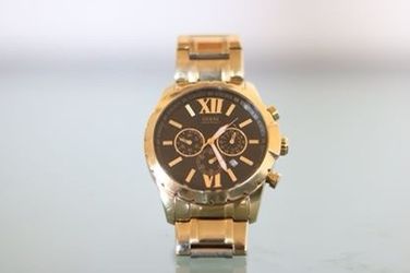 Guess Gold Stainless Steel Watch U0193G1