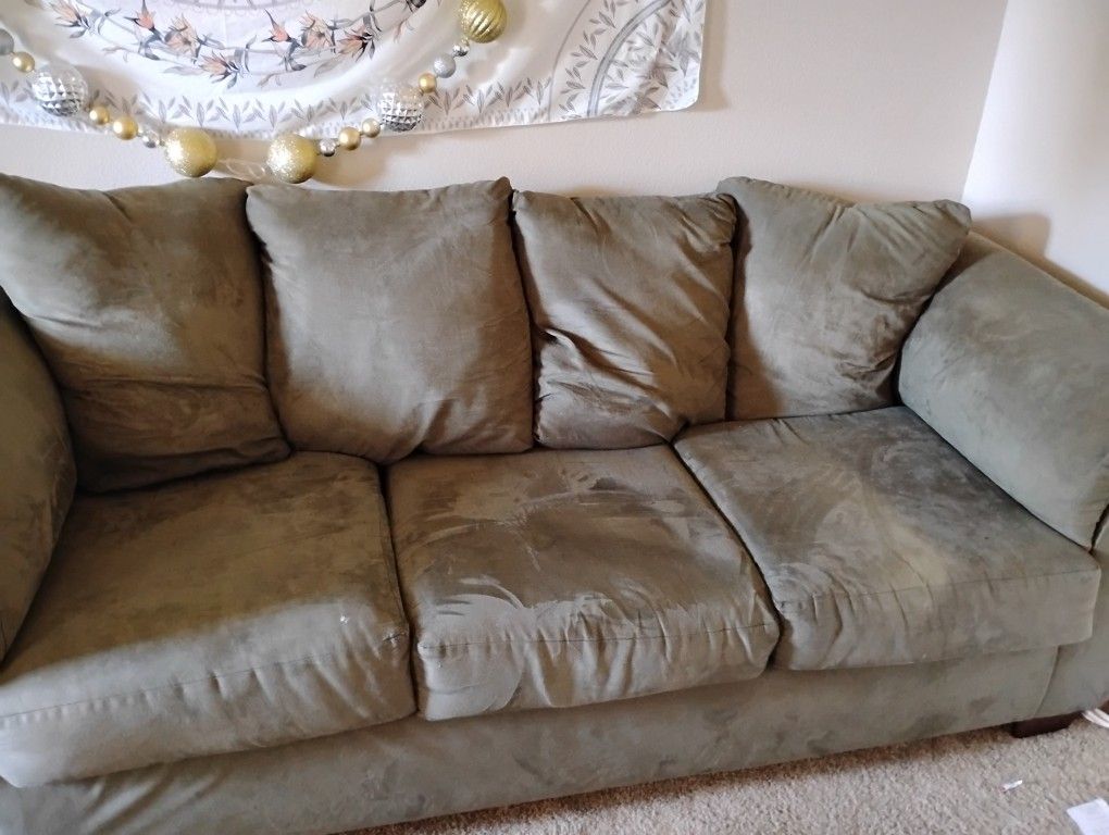 Green 3 Seat Sofa
