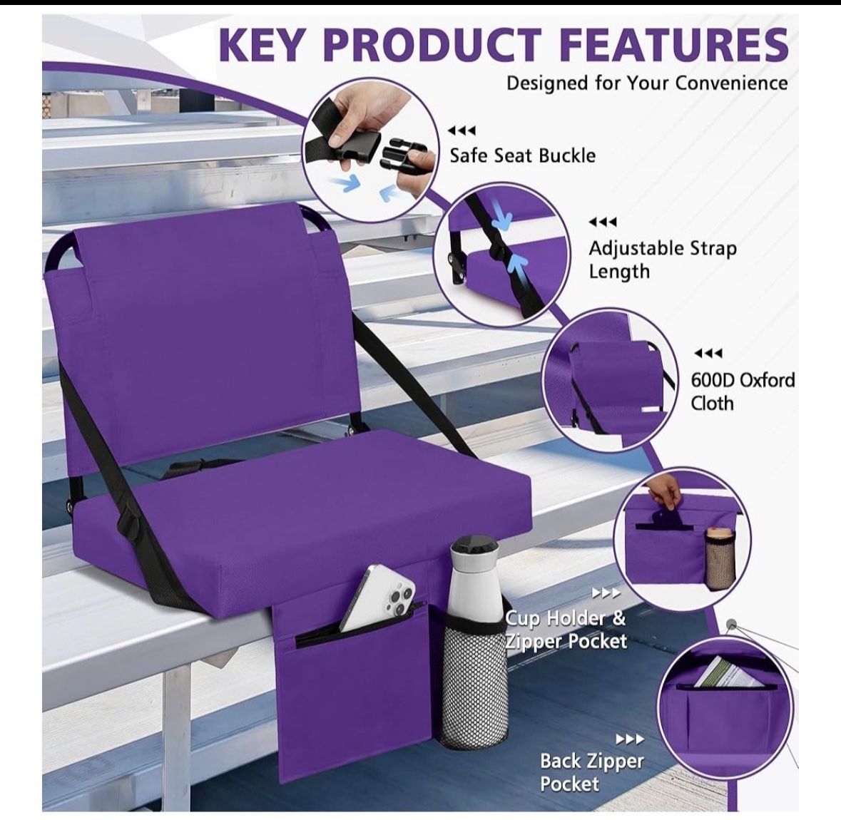 Brand New 2 PCs Stadium Seats 