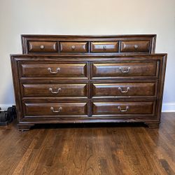 Nice Big Dresser + Night Stand + Headboard