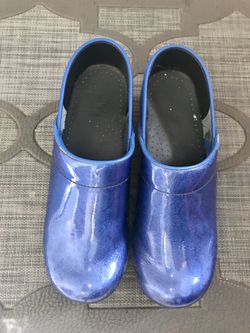 Navy Blue Sanita Clogs
