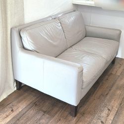 Natuzzi Editions Leather Loveseat 
