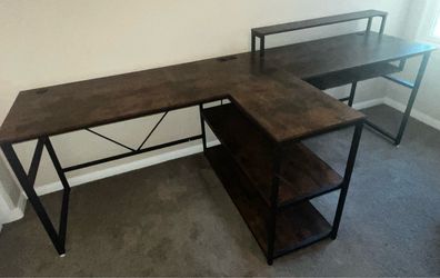 Two person office or gaming desk, 94.5” long