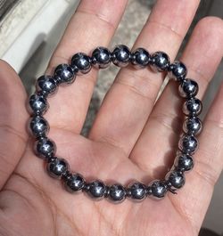 Powerful Body Healing Terahertz Beaded Beads Stone Bracelet