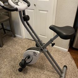 Marcy foldable upright exercise bike with adjustable