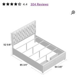 Brand New Queen Size Storage Bed (no headboard ) Platform Only New In Box 