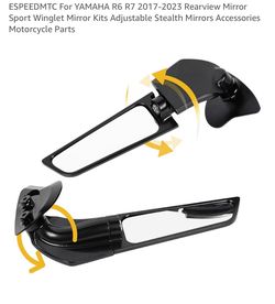 Yamaha Winglet Rear View Mirrors