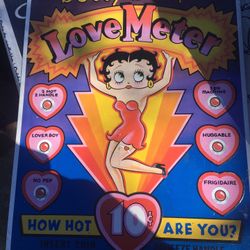 Vintage Betty boots metal sign only $20 firm