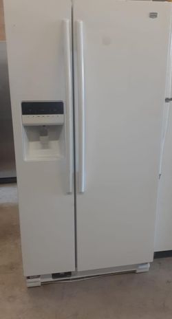 Maytag Side By Side  White Refrigerator
