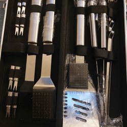 Professional Stainless Grill Set With Storage Case