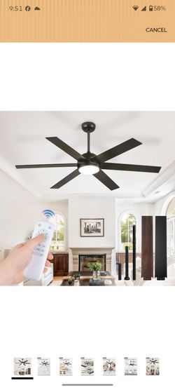 58 Inch Ceiling Fans with Lights