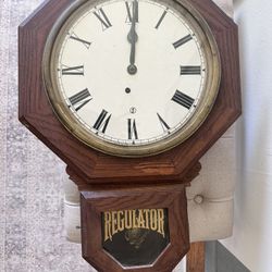 Antique Regulator Pendulum Clock