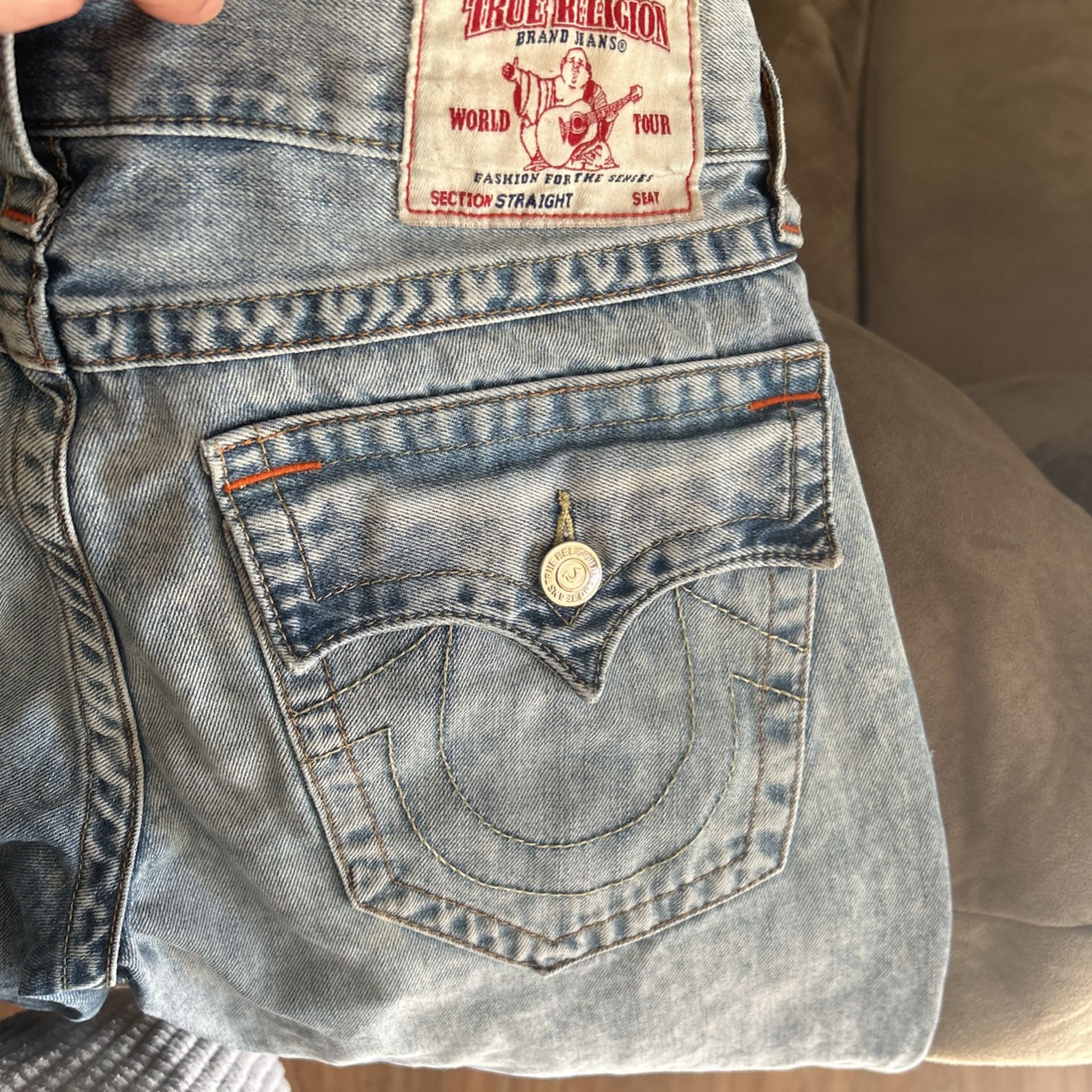 (REAL)True Religion Light Blue Jean