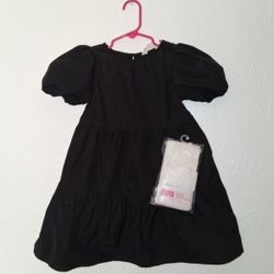 H&M Toddler Girl Dress And Tights