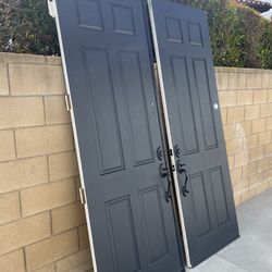 Custom Tall Double Front Doors