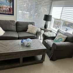 Couch (sofabed) and Side Chair