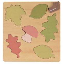 Jumbo Wooden Leaf Puzzle For Kids, Montessori Preschool Puzzle