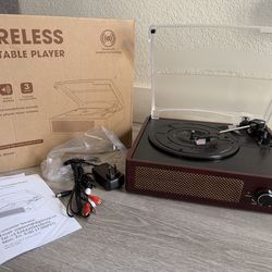 Wireless turntable player