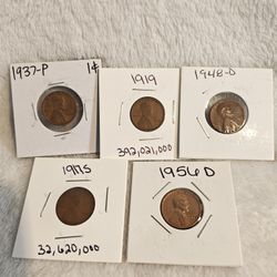 #568 Lot Of 5 Wheaties 