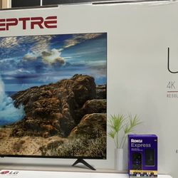 55” 4k Tv With Roku Smart Stick