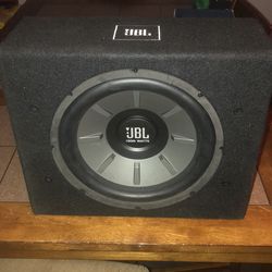 JBL 12 sub in box